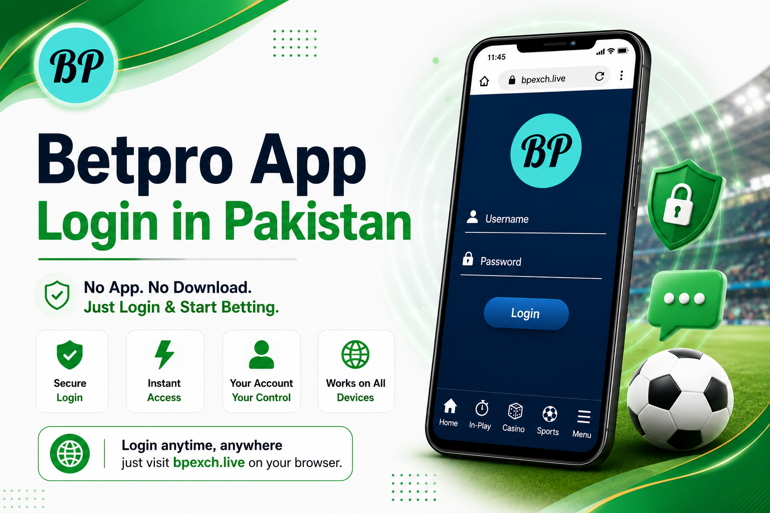 Pakistani user logging into BetPro app in Dubai using a smartphone.